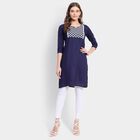 Ladies' Kurta, Navy Blue, small image number null